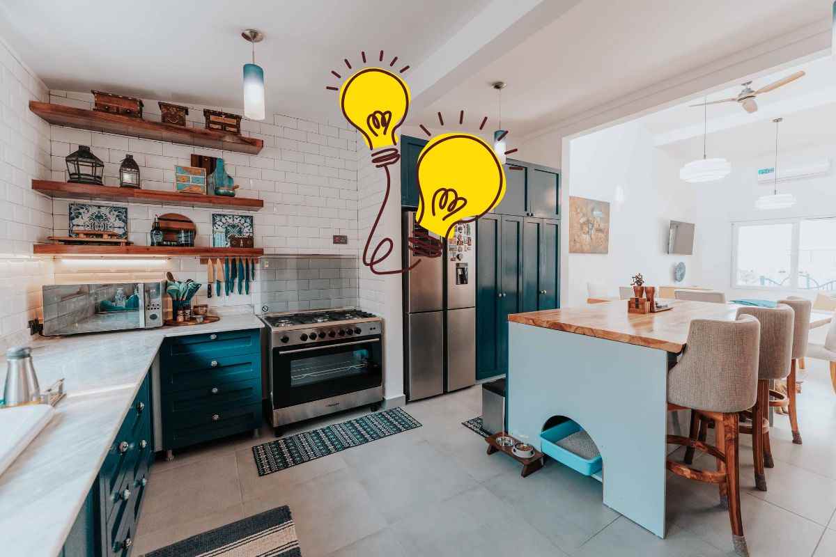 Cucina con ampi spazi